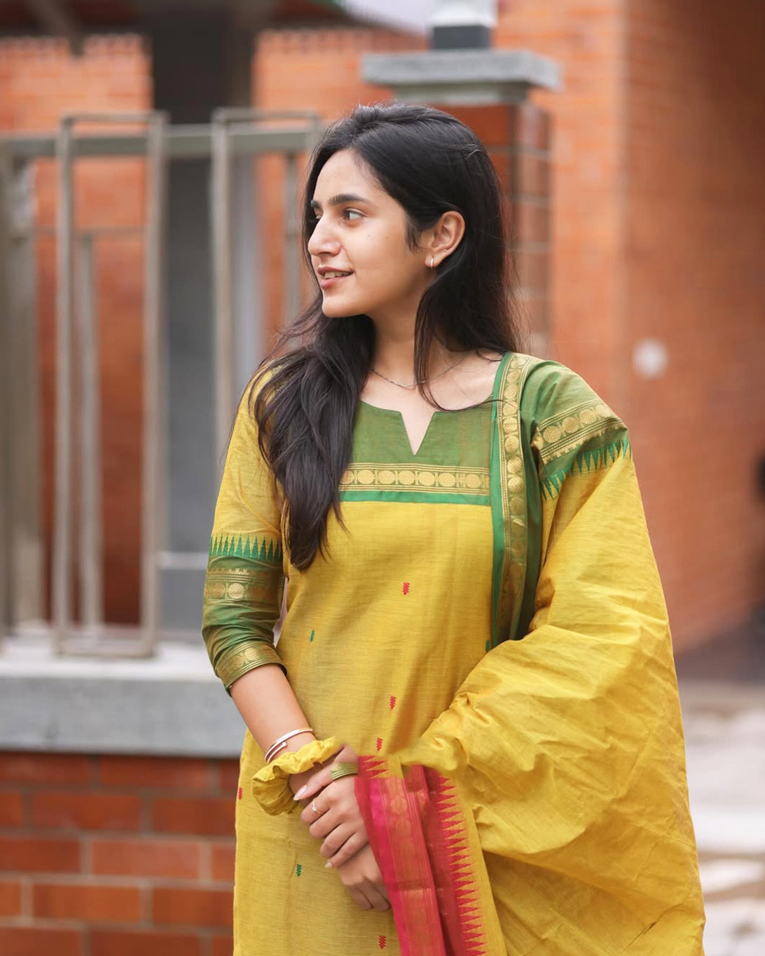 Lavanyaz Women Pure Cotton Kurti Attached Dupatta Set - Image 4