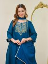 Lavanyaz Roopa Women’s Embroidered Chanderi Kurta Set with Dupatta & Bottom